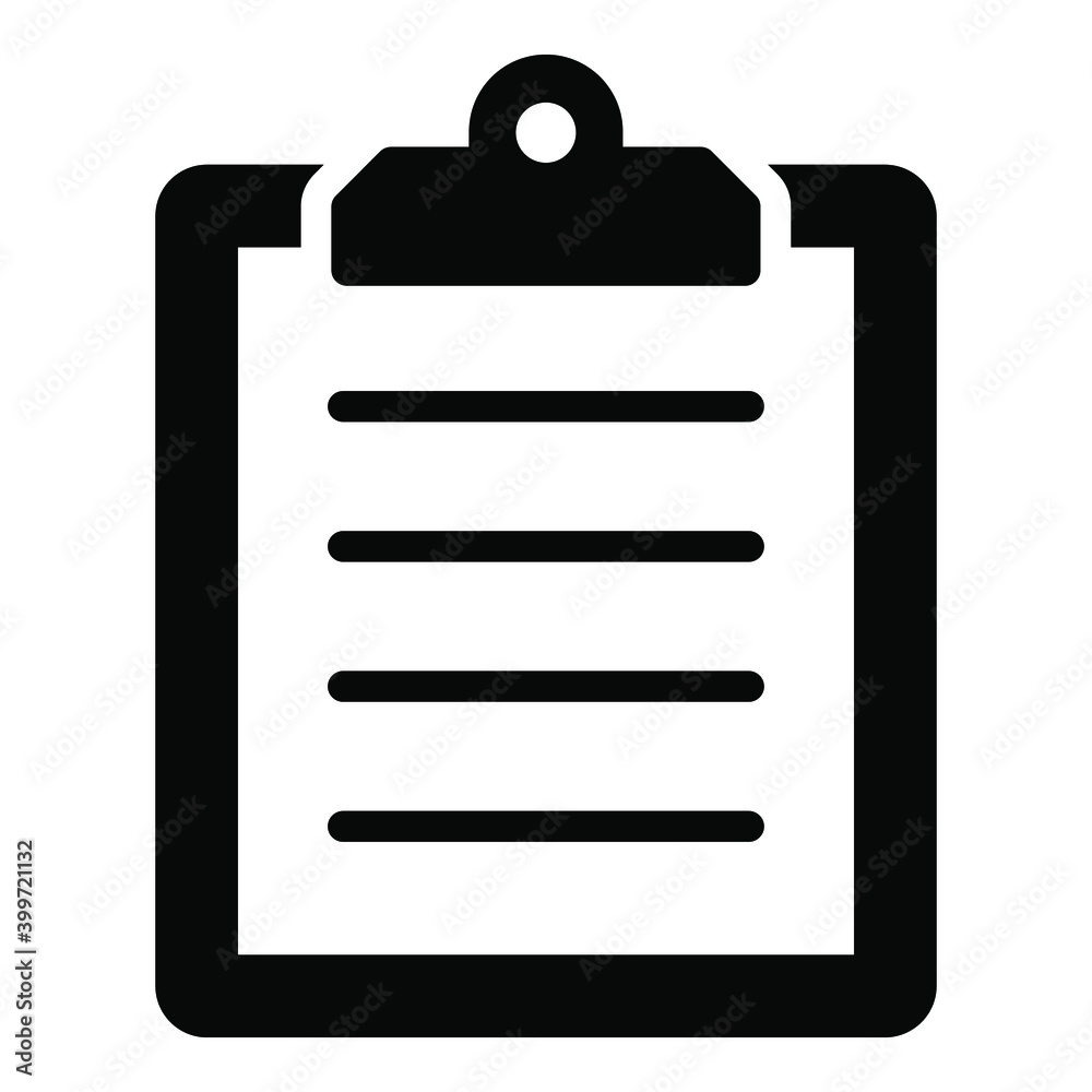 clipboard glyph icon, school and education icon clipboard glyph icon, school and education icon