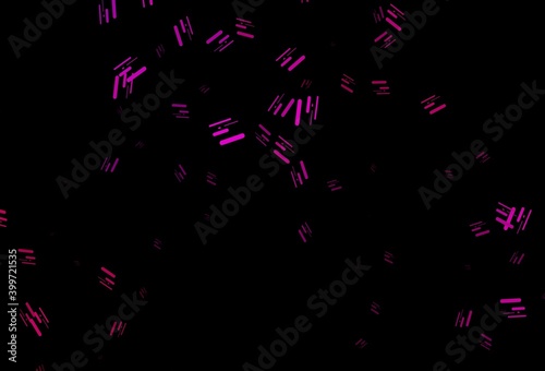Dark purple vector texture with colorful lines.
