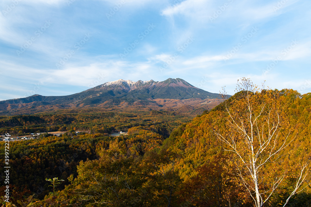 紅葉と御嶽山