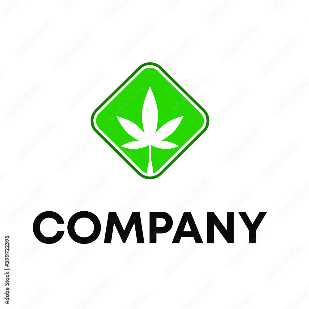Fototapeta premium cannabis logo
