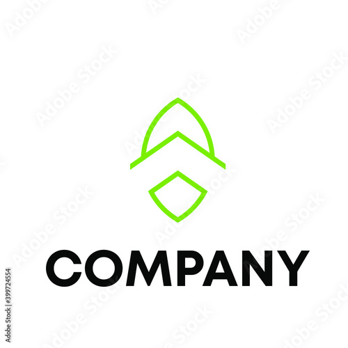 Free Download leaf with letter A logo - GFXLoad