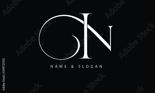 NI, IN, N, I abstract letters logo monogram