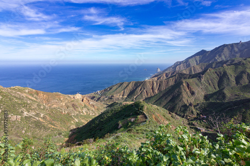 Views of Anaga Natural Park in the north of Tenerife