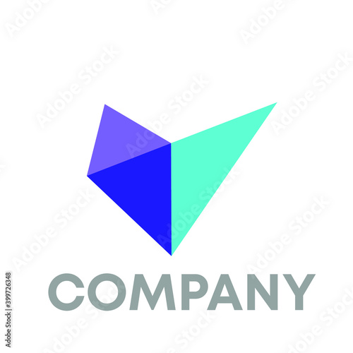 V Letter logo design