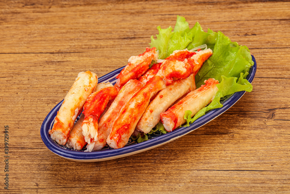 Natural luxury crab meat fillet Natural luxury crab meat fillet