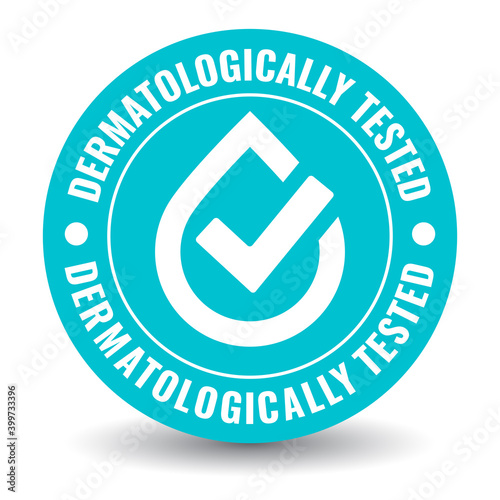 Dermatologically tested vector icon