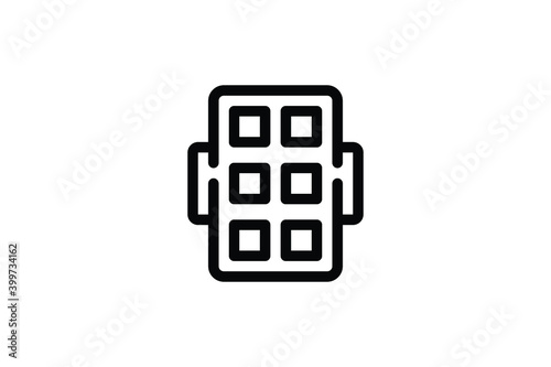 Kitchen Outline Icon - Ice Cube