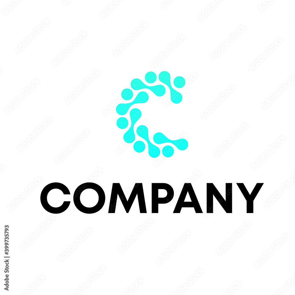 C molecule logo design C molecule logo design