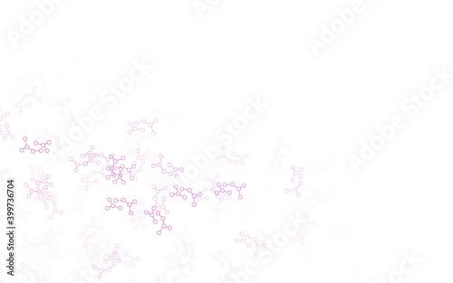 Light Pink vector template with artificial intelligence structure.