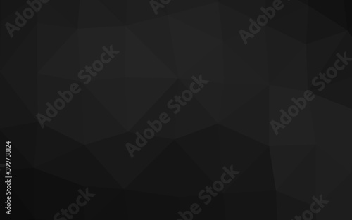 Dark Silver, Gray vector blurry triangle template.