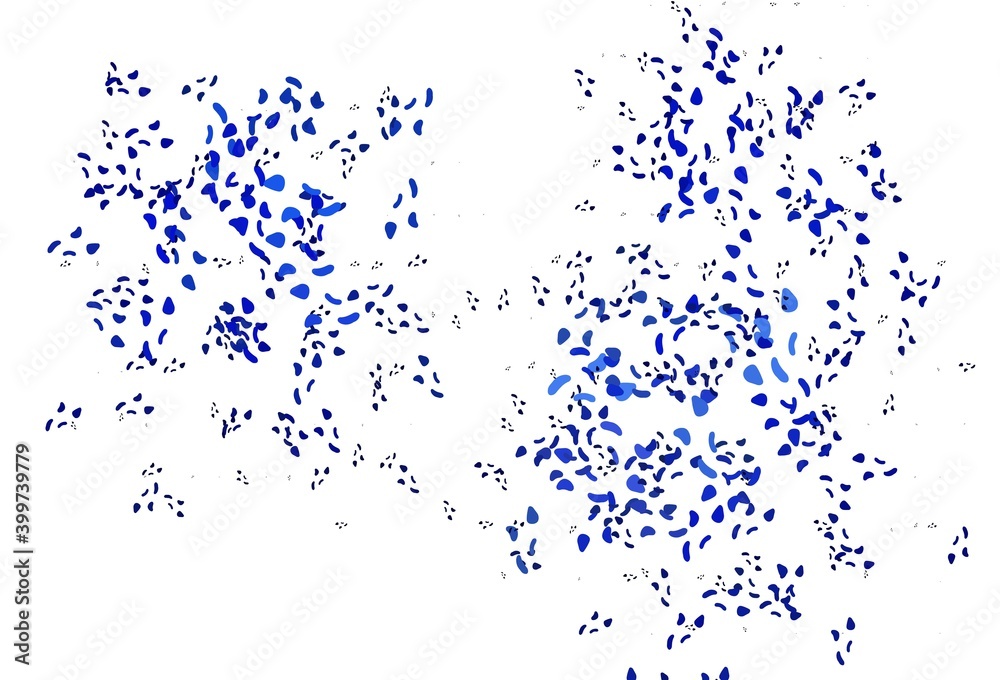 Light BLUE vector texture with random forms.