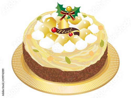 モンブランのクリスマスケーキ