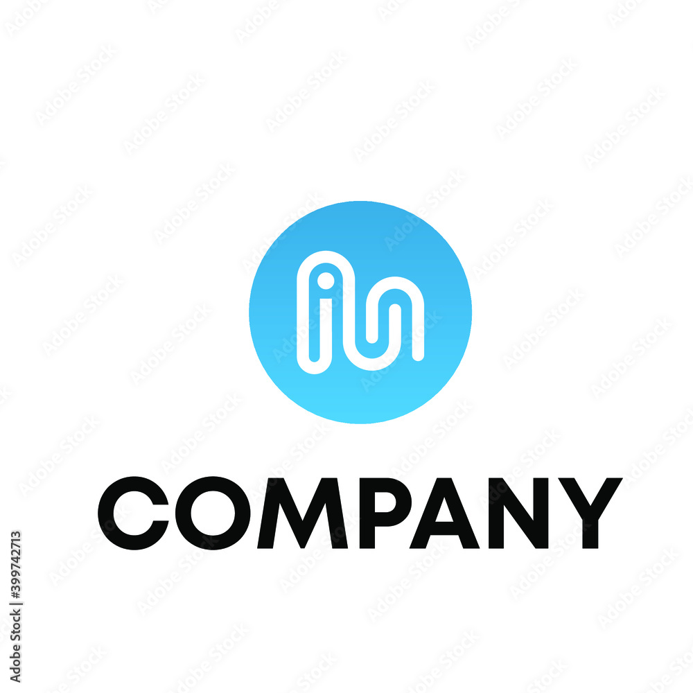 Letter IM logo design