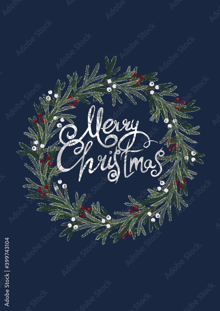 merry christmas greeting (Венок 7)