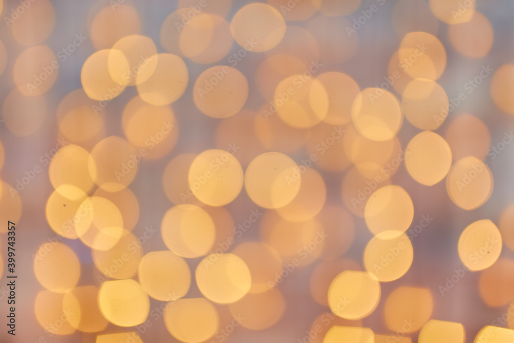 Golden beautiful blurred bokeh background with copy space. Golden beautiful blurred bokeh background with copy space.