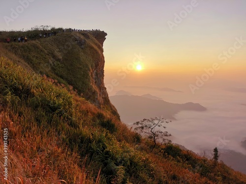 The sun rises at Phu Chi Fa