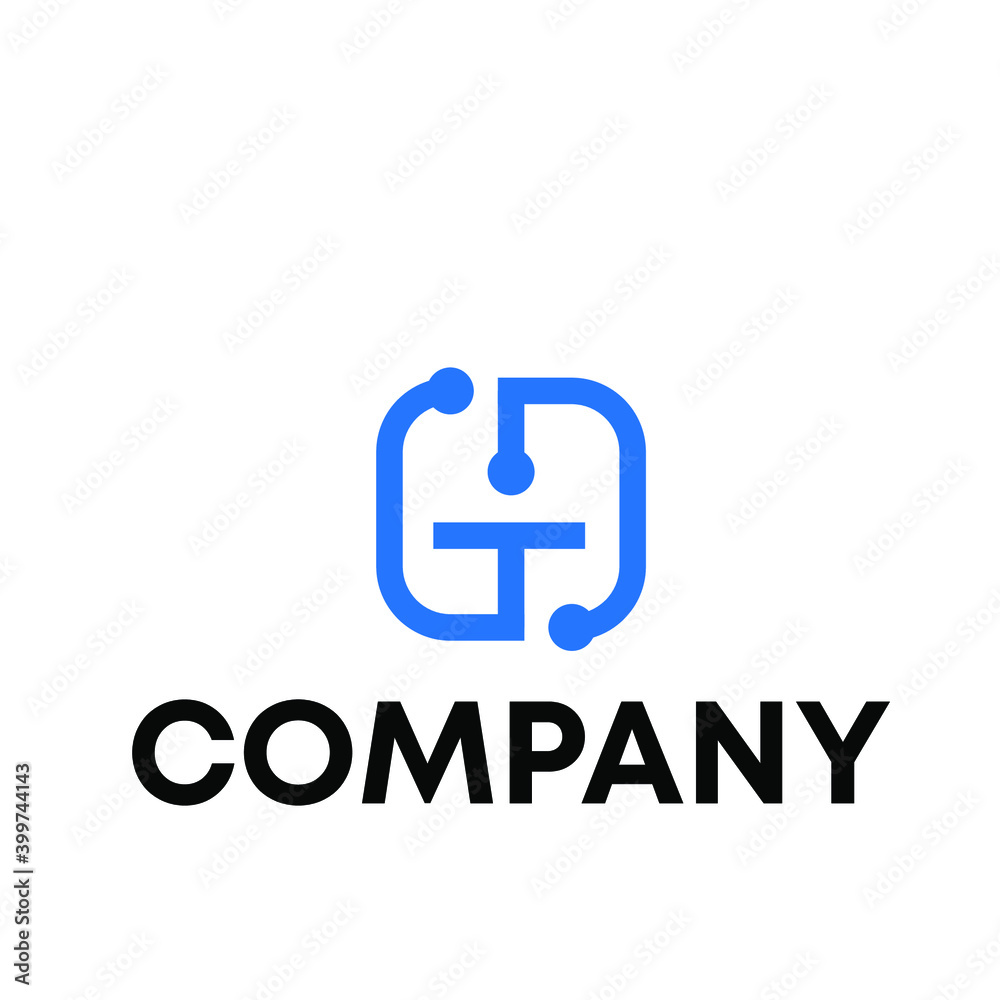 GD Circuit logo design GD Circuit logo design
