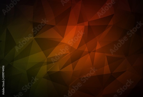 Dark Red vector abstract mosaic background.