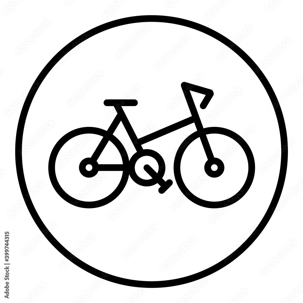 Cycle Transport Flat Icon Isolated On White Background Cycle Transport Flat Icon Isolated On White Background