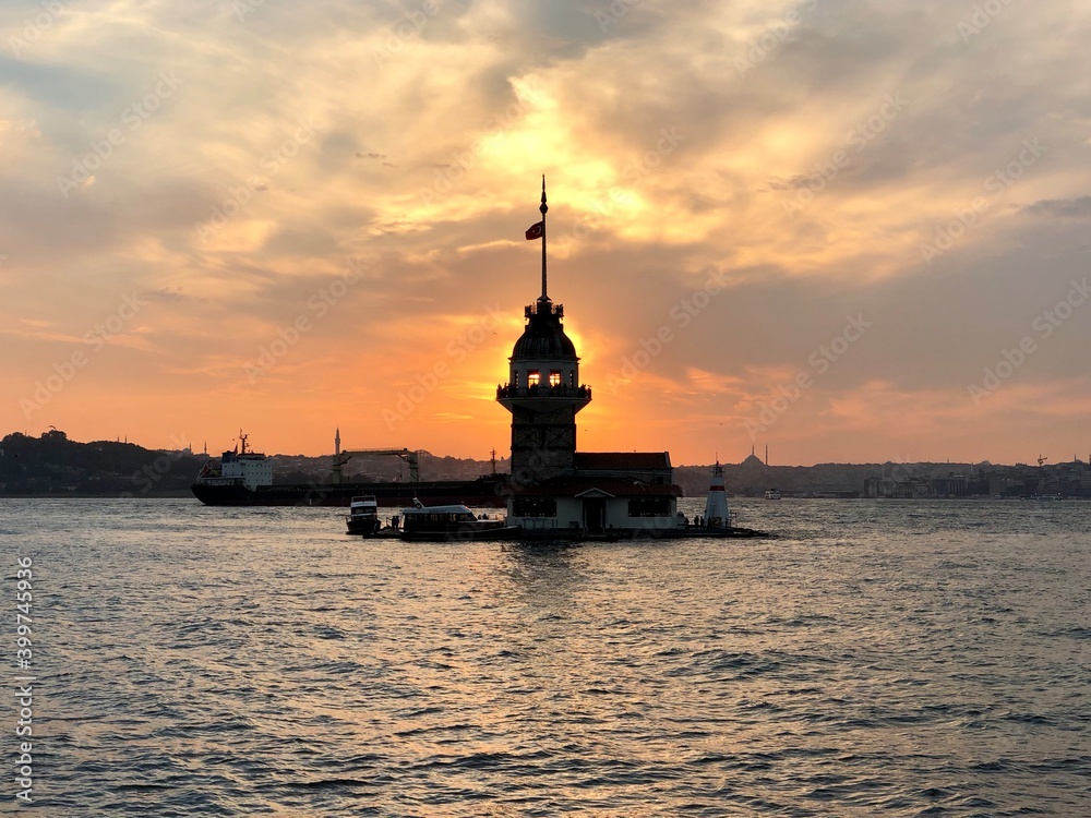 Puesta de sol en Estambul, Turquía