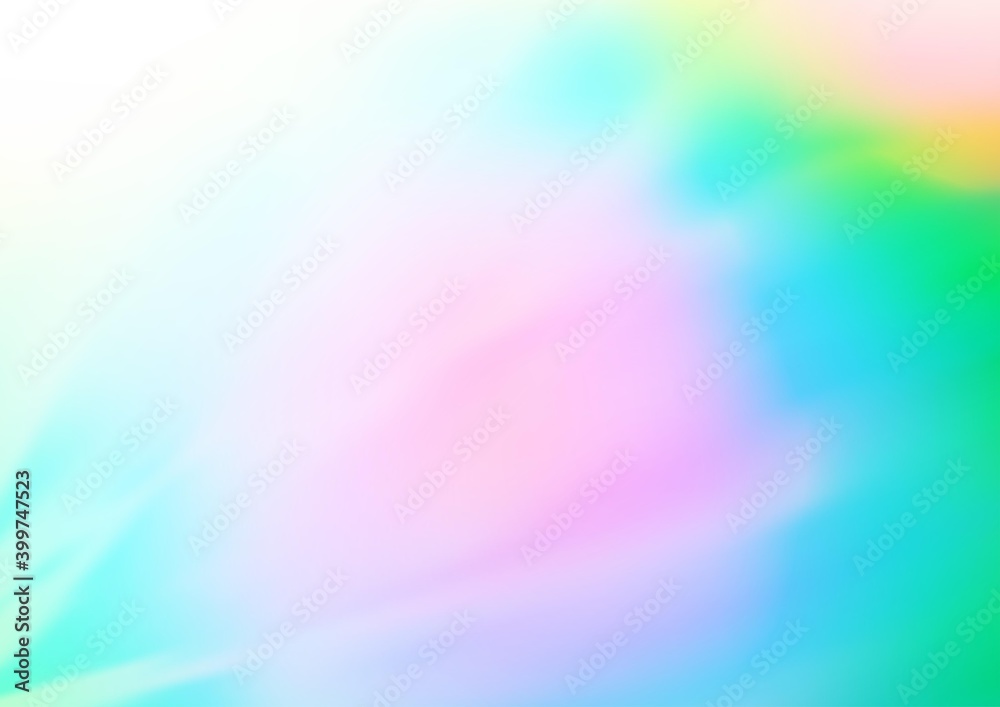 Obraz premium Light Multicolor, Rainbow vector blurred shine abstract background.