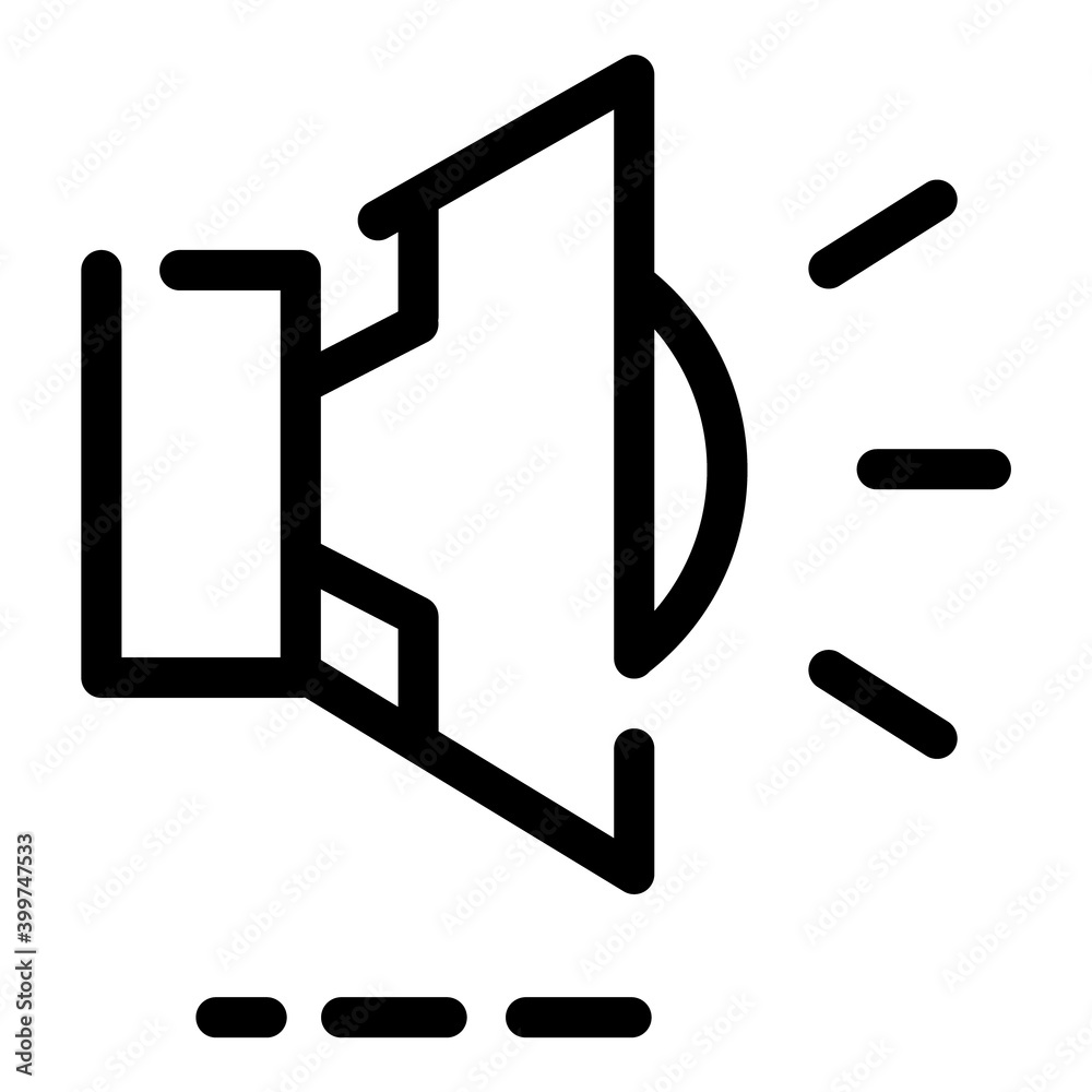 Sound Speaker Voice Flat Icon Isolated On White Background Sound Speaker Voice Flat Icon Isolated On White Background