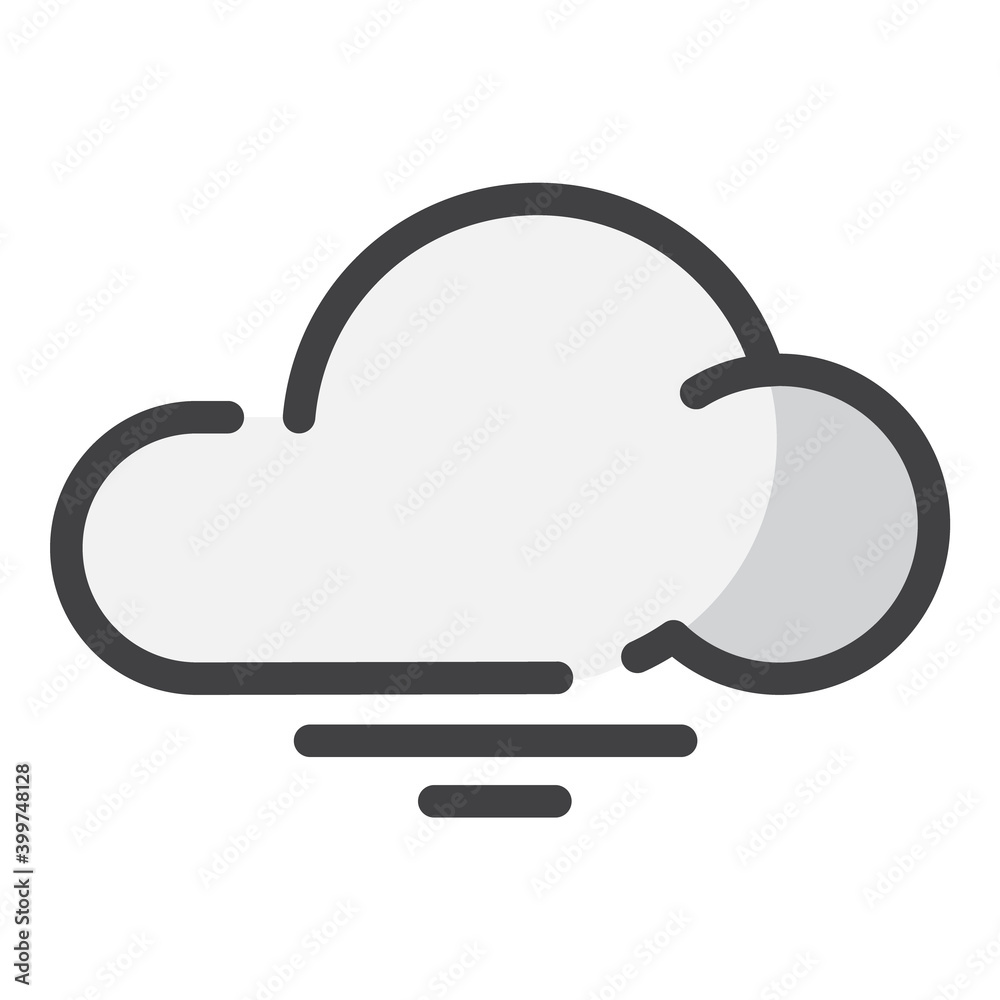 File Cloud Computer Service Flat Icon Isolated On White Background File Cloud Computer Service Flat Icon Isolated On White Background
