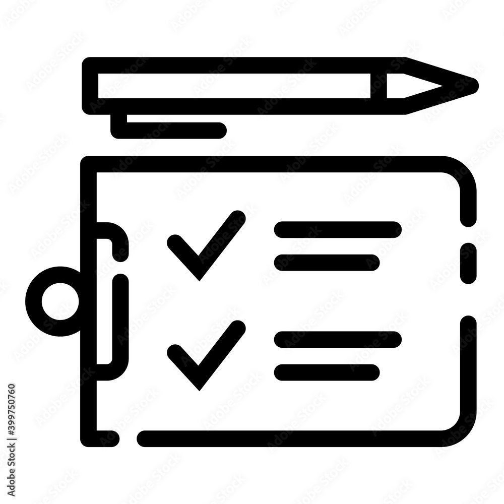Office Schedule Pen Organizer Flat Icon Isolated On White Background Office Schedule Pen Organizer Flat Icon Isolated On White Background