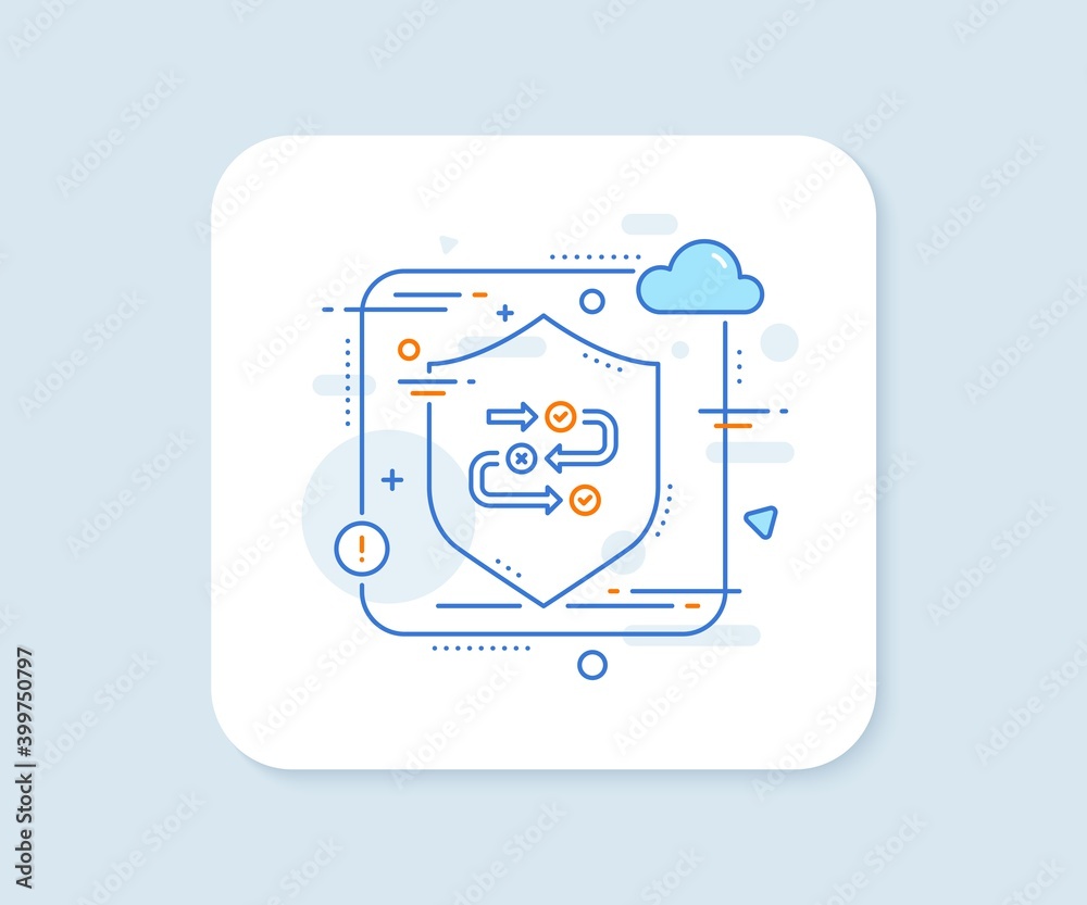 Survey progress line icon. Abstract vector button. Quiz algorithm sign. Business interview symbol. Survey progress line icon. Protect shield concept. Vector Survey progress line icon. Abstract vector button. Quiz algorithm sign. Business interview symbol. Survey progress line icon. Protect shield concept. Vector