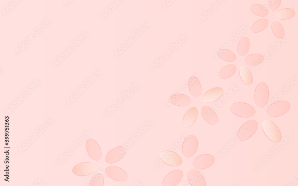 Background with the image of spring and flowers