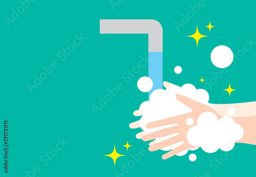 石鹸手洗い 衛生 ウイルス除菌対策 washing hands disinfect sanitation hygiene antivirus 