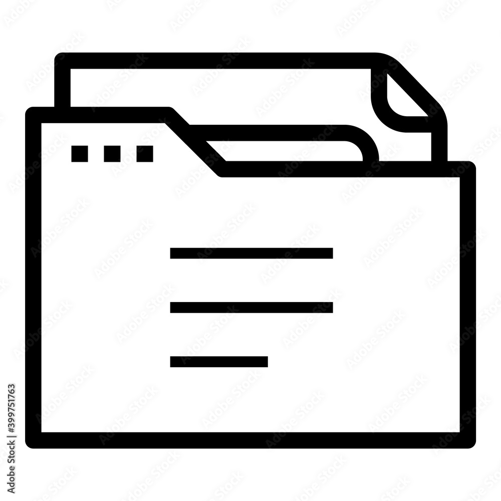 File Folder Text Document Flat Icon Isolated On White Background File Folder Text Document Flat Icon Isolated On White Background