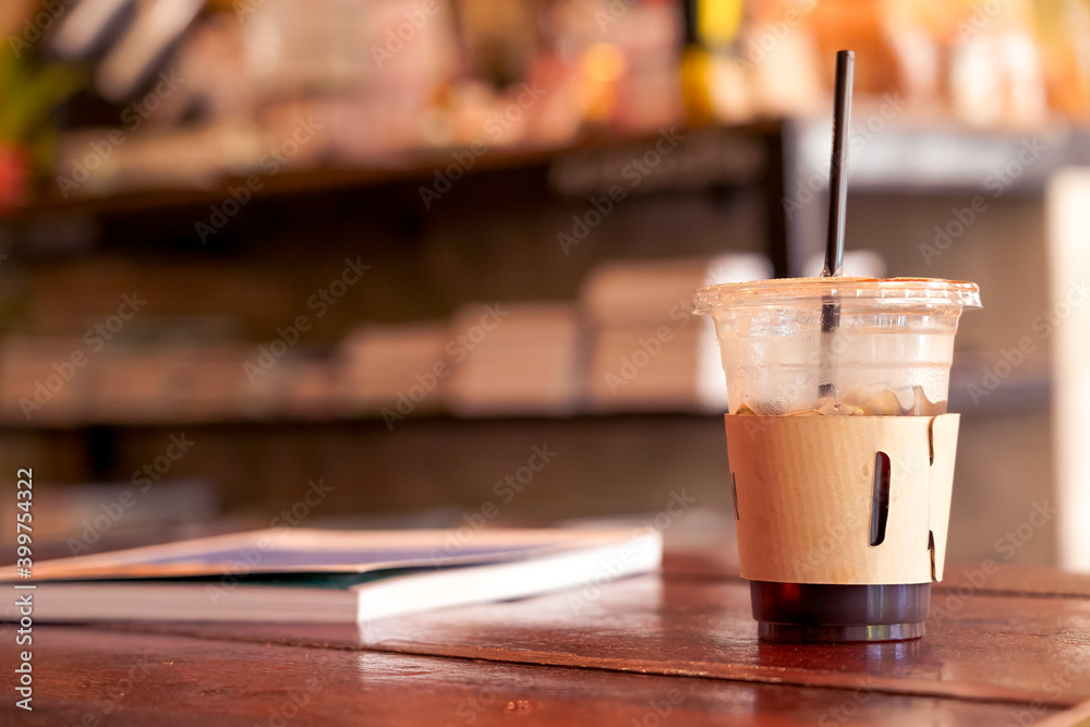 Ice americano at the coffee shop. Ice americano at the coffee shop.