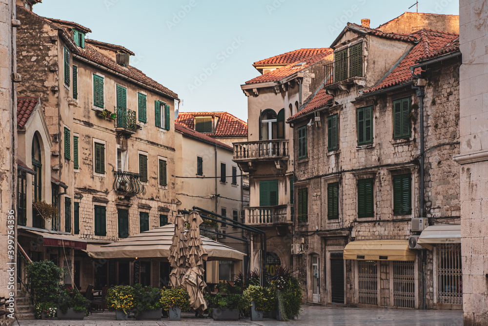 Obraz premium Fruit square in Split, Croatia