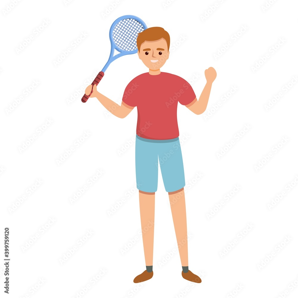 Tennis star icon. Cartoon of tennis star vector icon for web design isolated on white background Tennis star icon. Cartoon of tennis star vector icon for web design isolated on white background
