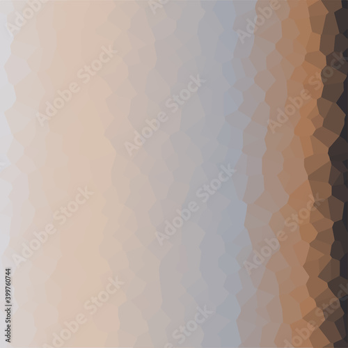 Brown and gray gradient background. Colorful background. Crystal pattern wallpaper. Polygon background. Vector picture.