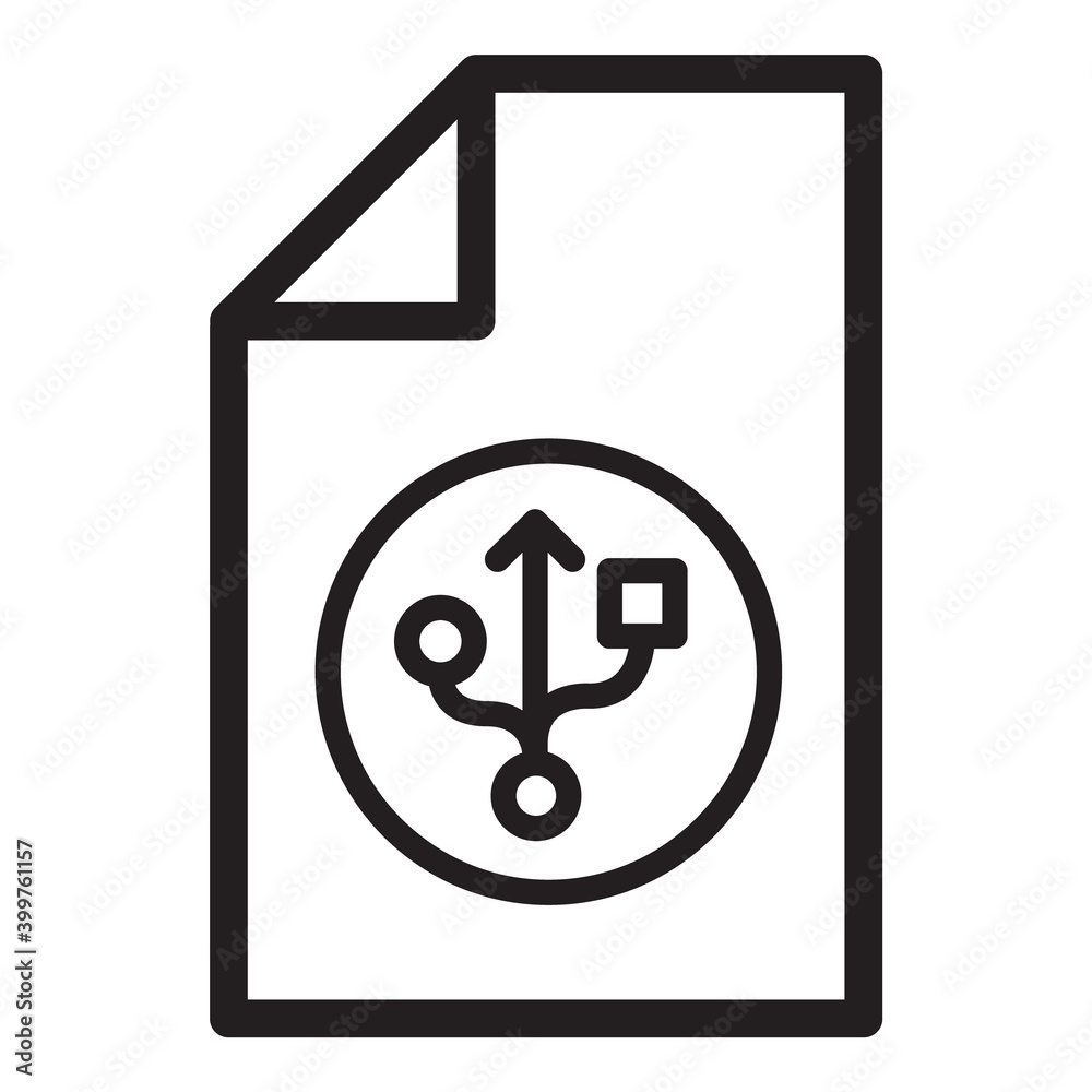 Interface Network Connection Document Flat Icon Isolated On White Background Interface Network Connection Document Flat Icon Isolated On White Background