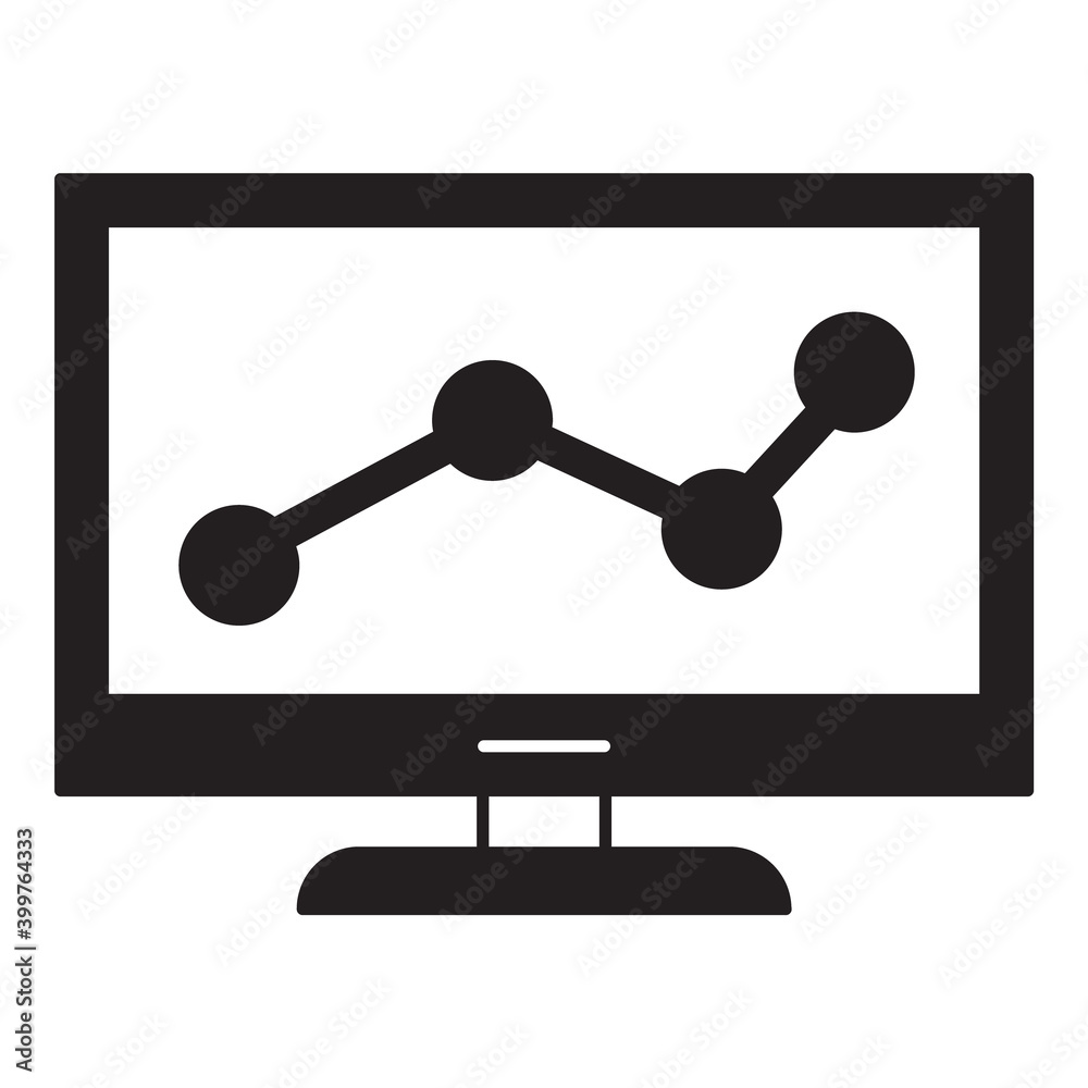 Presentation Social Connection Finance Flat Icon Isolated On White Background Presentation Social Connection Finance Flat Icon Isolated On White Background