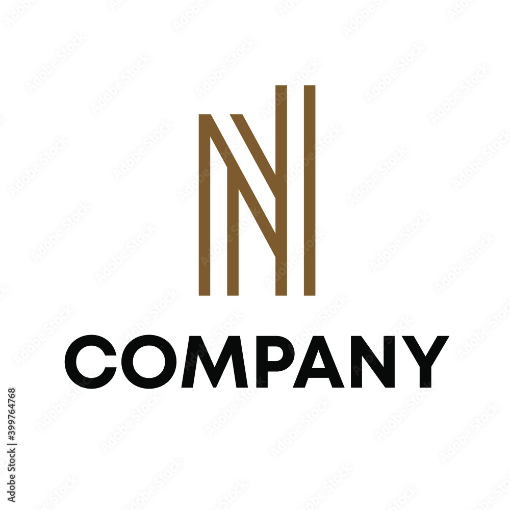 letter N logo letter N logo