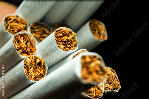 Wallpaper Mural A pack of white cigarettes photographed close-up Torontodigital.ca