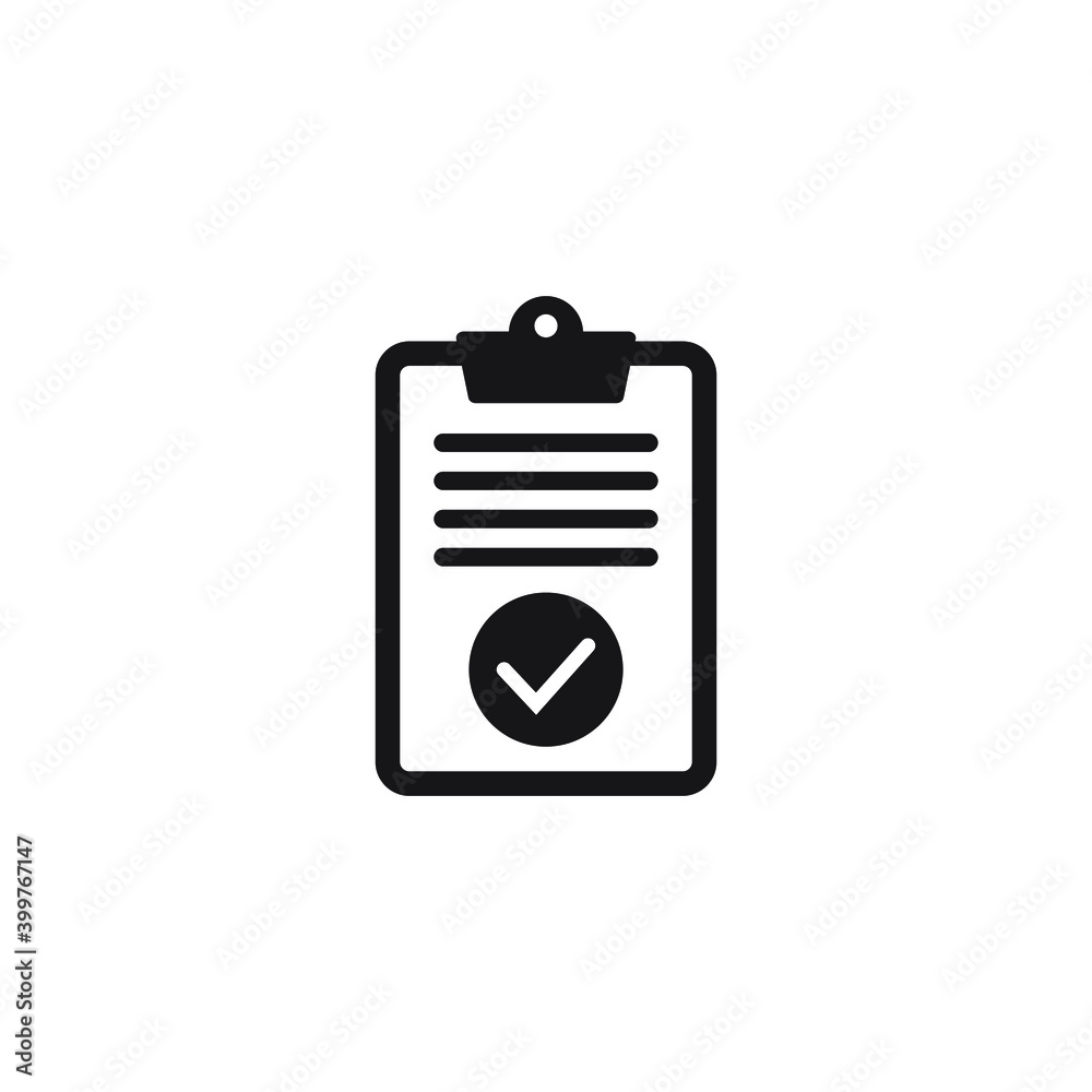 Clipboard with checklist icon, symbol for web site and app design. Vector illstration. Clipboard with checklist icon, symbol for web site and app design. Vector illstration.