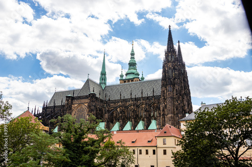 Carta da parati Prague Castle in summer in sunny weather. Prague Castle close up