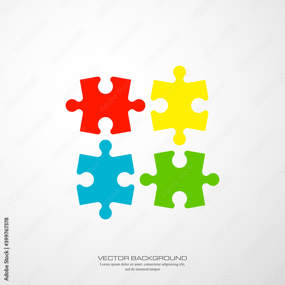 Simple Puzzle four piece business presentation. Circle outline infograph. 4 Step contour process diagram. Section line compare banner. Simple Puzzle four piece business presentation. Circle outline infograph. 4 Step contour process diagram. Section line compare banner.
