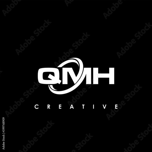 QMH Letter Initial Logo Design Template Vector Illustration