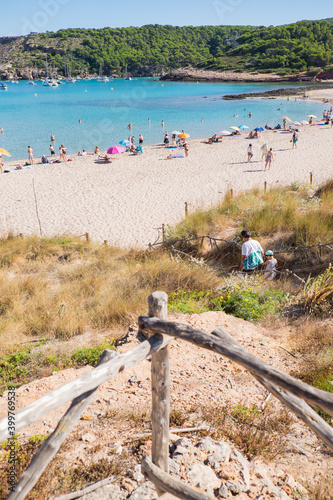 Cala Algaiarens, Menorca, Balearic Islands, Spain. photo