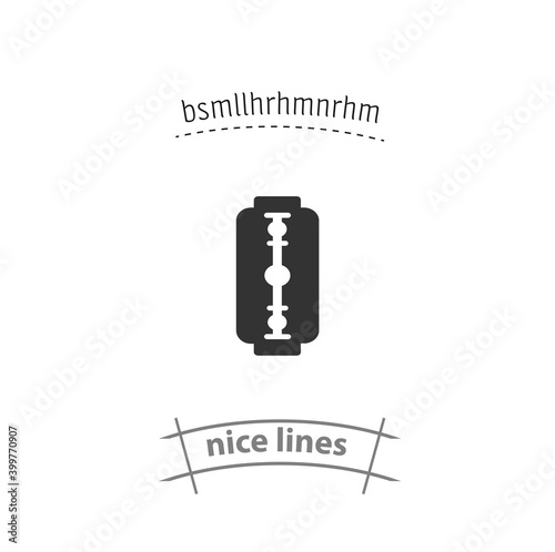 Blade razor isolated vector icon. beauty, cosmetics design element