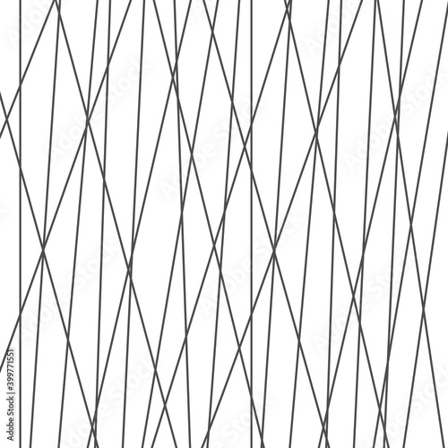 Random chaotic lines background. Vector illustration isolated on white.