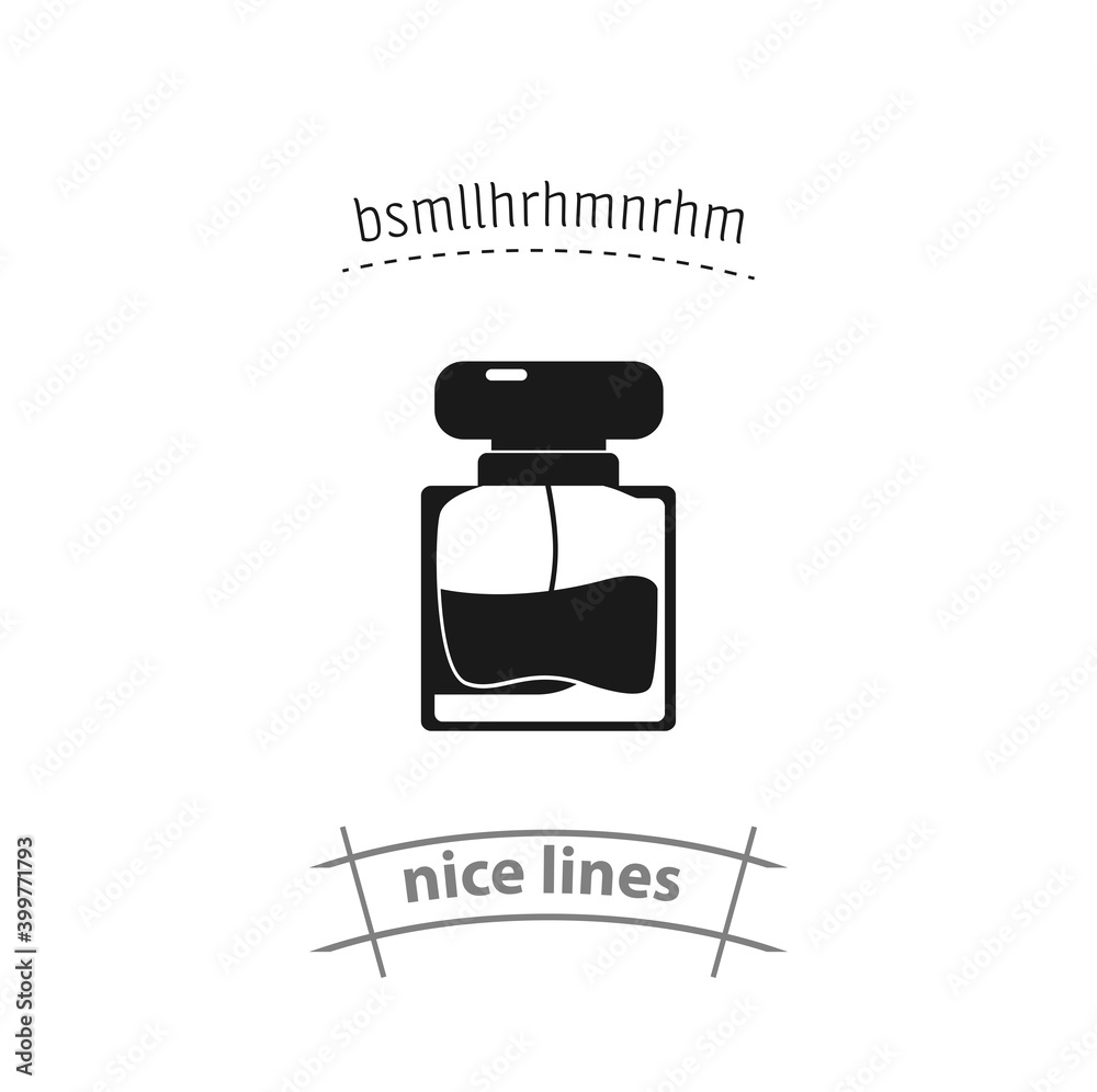 Naklejka premium perfume icon. perfume isolated vector icon. beauty, cosmetics design element