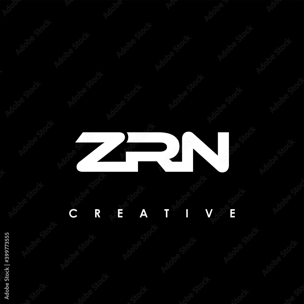 ZRN Letter Initial Logo Design Template Vector Illustration