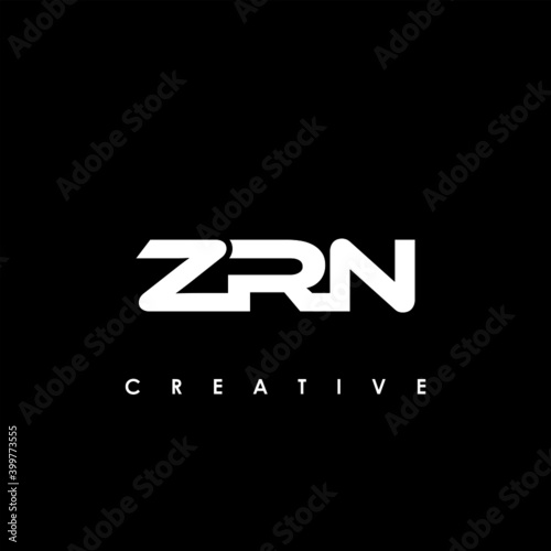 ZRN Letter Initial Logo Design Template Vector Illustration photo